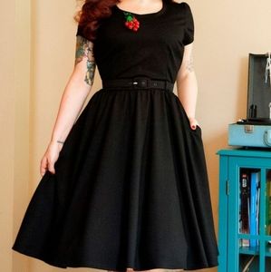Pinup Couture Black Katie Dress in XS from Pinup Girl